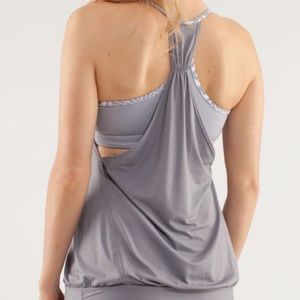 Size 4 gray lululemon no limits tank